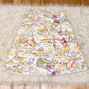 Hawaiian Aloha Hibiscus Tropical Skirt